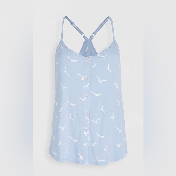 PJ Salvage Other - PJ Salvage Seagull Print Racer Back Lounge Sleep Cami Top - M Blue Mist NWT